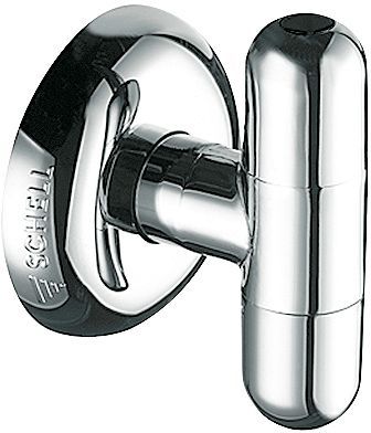 ROBINET D'ARRÊT EQUERRE RONDO SCHELL 1/2 CHROME