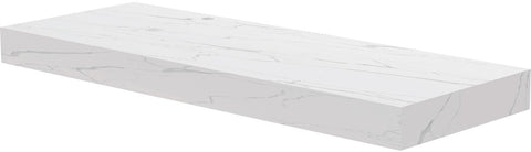 TABLET KERAMISCH MARMER PURO B140 H10 1AFVOERGAT/KRAANGAT LINKS WHITE CALACATTA