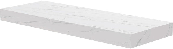 TABLET KERAMISCH MARMER PURO B140 H10 1AFVOERGAT/KRAANGAT LINKS WHITE CALACATTA