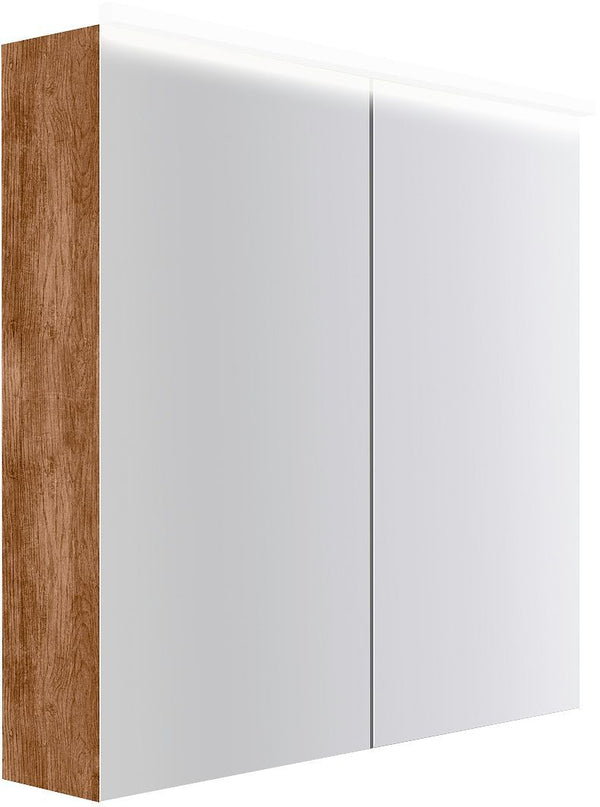 Spiegelkast COFFEE 2 deuren 800MM 4250K teakhout Decor kaneel