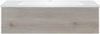 SOUS MEUBLE COFFEE 1 TIROIR 100 CHENE DECOR ARGENT+LAVABO EN MARBRE SYNTHETIQUE BLANC MAT