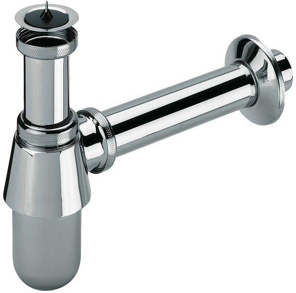 SIPHON BOUT.NORA P.LAVABO+CREPINE 5/4" CHROME