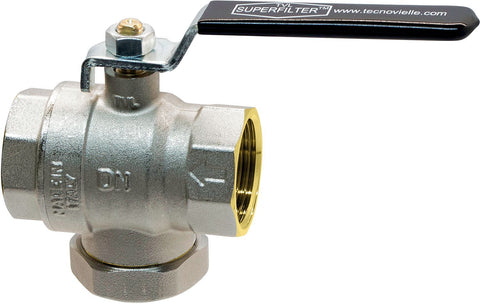 Bolkraan met filter en magneet 3/4"FF