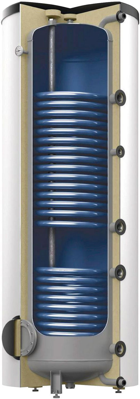 Boiler voor WP 2 spiralen (solar+warmtepomp) Reflex AH500/2