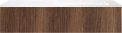 ONDERBOUW COFFEE 1 LADE 140 NOTELAAR DECOR SMARTLINE+WASTAFEL KUNSTMARMER  RECHTS WIT