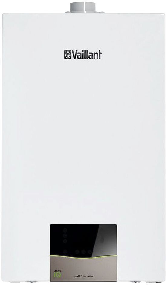 Condensatie gaswandketel+sww ecotec exclusive VCW43CF/1-7 Vaillant 4,9-32,7KW ERP klasse A tap XXL