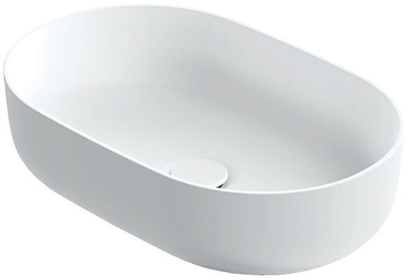 Opbouwlavabo neo O 56X36 zonder kraanvlak/overloop xonyx mat wit