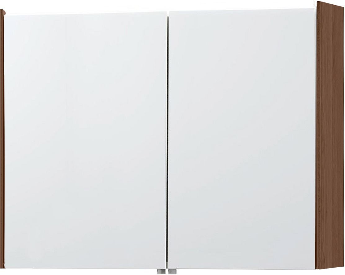 Spiegelkast Molto 81CM met verlichting ledline eik notelaar