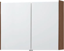 ARMOIRE DE TOILETTE MOLTO 81CM AVEC ECLAIRAGE LEDLINE CHENE NOYER