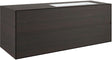 ONDERBOUW 2 LADES+ONDERBOUWLAVABO RECHTS TENSO 140 ZONDER KRAANGAT WENGE