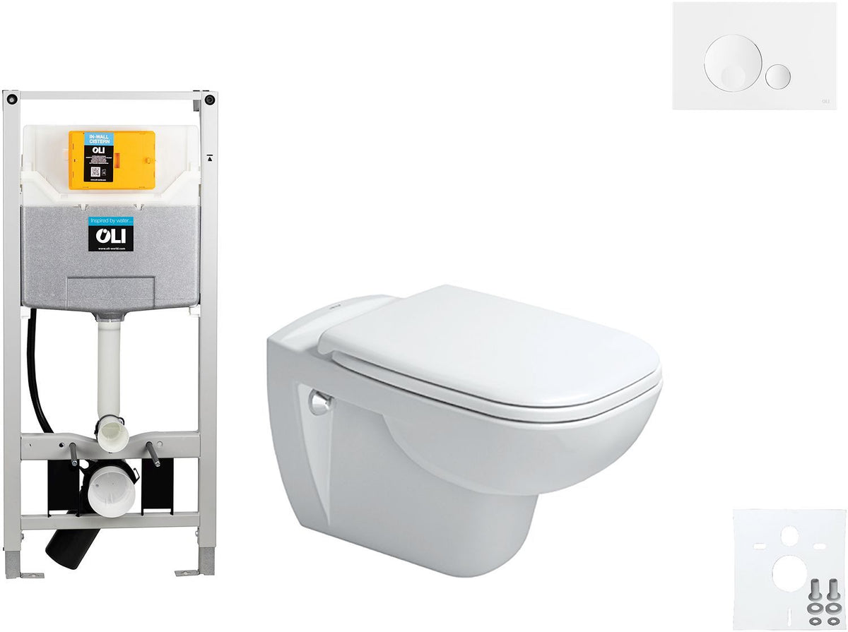 WALLFIX OLI HANGWC D-CODE DURAVIT CODE SOFT-CLOSE GLOBE WIT