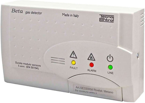Gasdetector met ingebouwde voeler voor aardgas 12V/220V