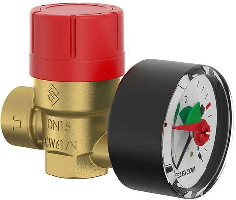Veiligheidsventiel prescomano Flamco 1/2"3KG