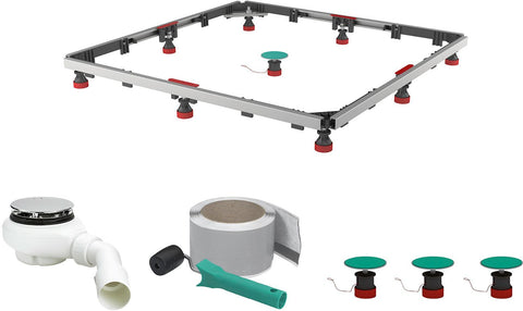 MONTAGESET DOUCHE TOT 120x120 6CM 33L/MIN