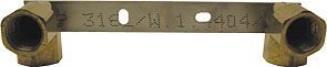 Schroef badbrug 2X(16MM-1/2"F) ALUPEX