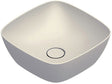 Opbouwlavabo alvea catalano cataglaze+ 40X40 H14 zonder overloop lino satinato