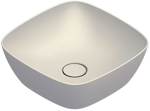 Opbouwlavabo alvea catalano cataglaze+ 40X40 H14 zonder overloop lino satinato