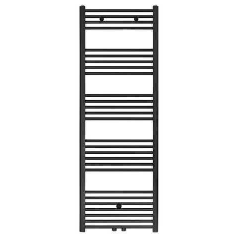 Belrad badkamerradiator middenaansluiting matzwart geborsteld - 1600x600 mm - 828w - Mat zwart, handdoekradiatoren — SKU MB-16345-19872, EAN 5404024101876