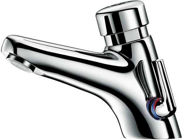 MELANGEUR LAVABO TEMPORISE TEMPOMIX 2 DELABIE 7 SECONDES CHROME