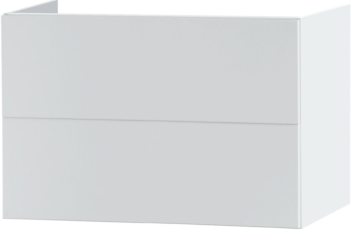 Onderkast puro 2 laden 90CM Push-Open satijn wit, badkamermeubelen — SKU DESCO-162042