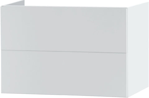 Onderkast puro 2 laden 90CM Push-Open satijn wit, badkamermeubelen — SKU DESCO-162042