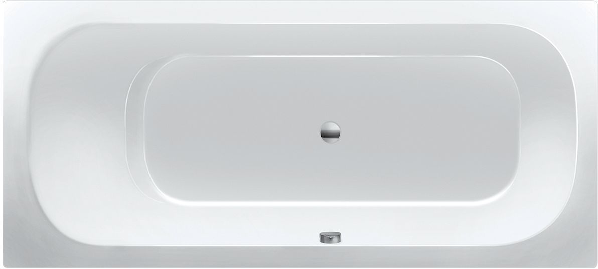 Bad acryl twin Dc 170X75 inclusief poten wit
