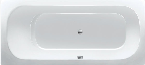 Bad acryl twin Dc 170X75 inclusief poten wit