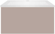 Onderbouw COFFEE 1 lade 60 mat basaltgrijs+wastafel kunstmarmer mat wit