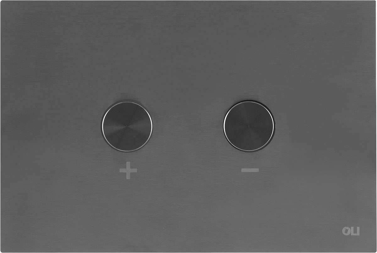 DUWPLAAT 2-TOETS BLINK PNEUMATISCH GUN METAL + OMBOUWSET