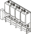 Compleet Prefab Cascade systeem voor pstelling lijn vrjstaand Van 4X quinta ace 160 remeha
