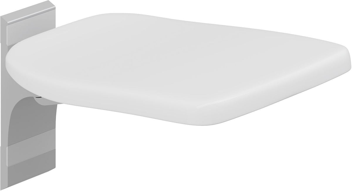 Opklapbaar zitje plus Pressalit wit, sanitaire accessoires — SKU DESCO-180776