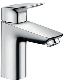 1GREEP Mengkraan lavabo Logis 100 Hansgrohe coldstart automatische sluiting chroom