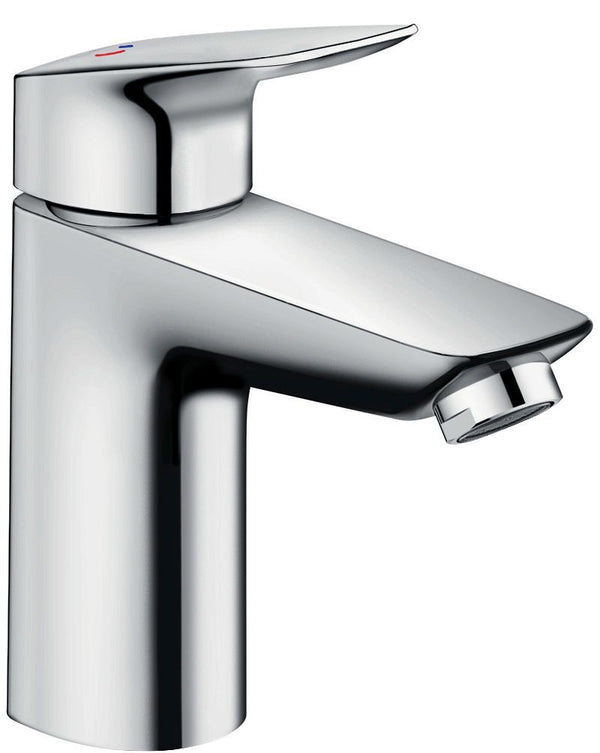 1GREEP Mengkraan lavabo Logis 100 Hansgrohe coldstart automatische sluiting chroom