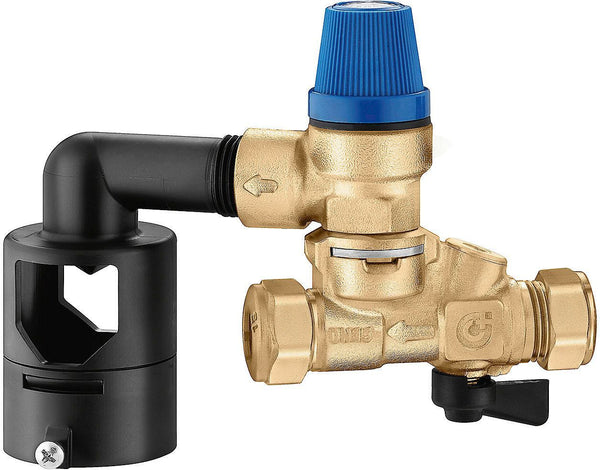 Caleffi Box 6*INLAATCOMBINATIE met controleerbare KEERKLEP15Ø