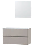 MEUBEL MOLTO POEDERGRIJS 105 RECHTS KUNSTMARMER SPIEGEL
