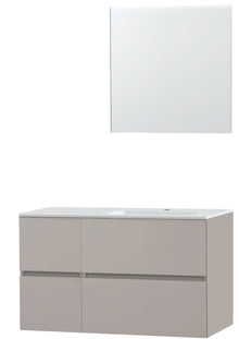 MEUBEL MOLTO POEDERGRIJS 105 RECHTS KUNSTMARMER SPIEGEL
