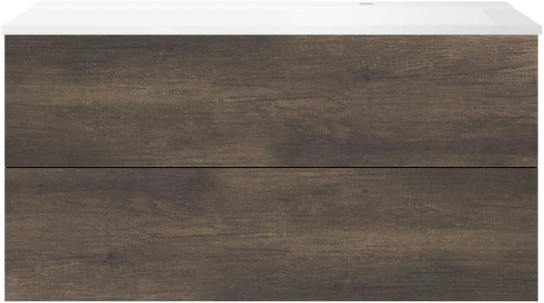 ONDERBOUW COFFEE 2 LADES 120 KASTANJE DECOR TRUFFEL+WASTAFEL RECHTS WIT