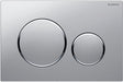 PLAQUE DE COMMANDE 2 TOUCHES SIGMA20 GEBERIT CHROME SATIN-CHROME BRILLANT EASY-TO-CLEAN