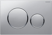 PLAQUE DE COMMANDE 2 TOUCHES SIGMA20 GEBERIT CHROME SATIN-CHROME BRILLANT EASY-TO-CLEAN