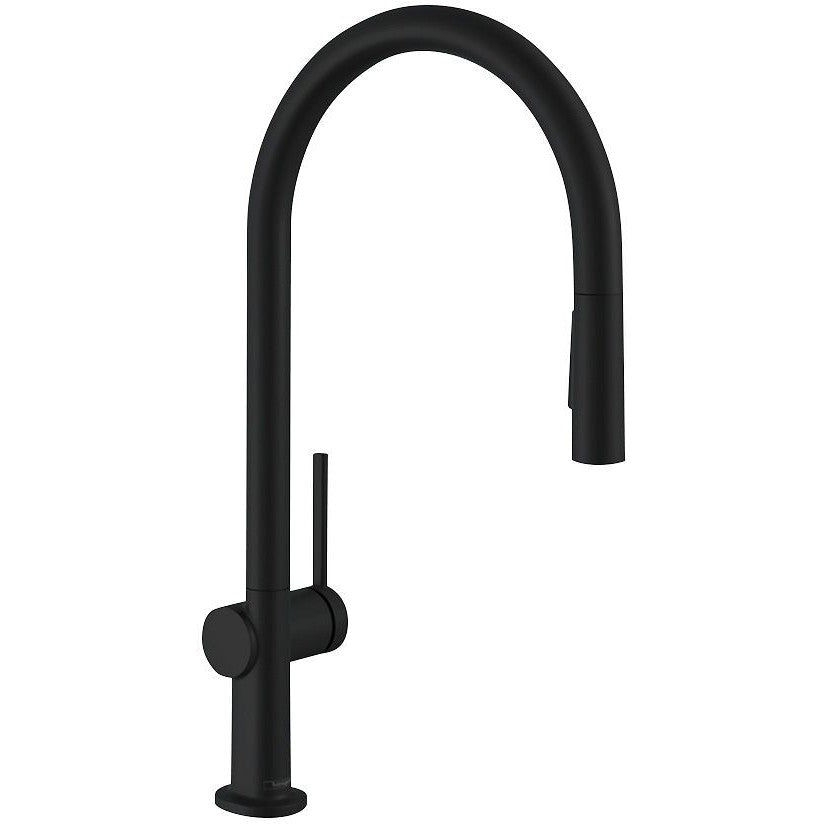 1GREEP KEUKENMENGKRAAN TALIS M54 210 MET HANDDOUCHE +SBOX MAT ZWART