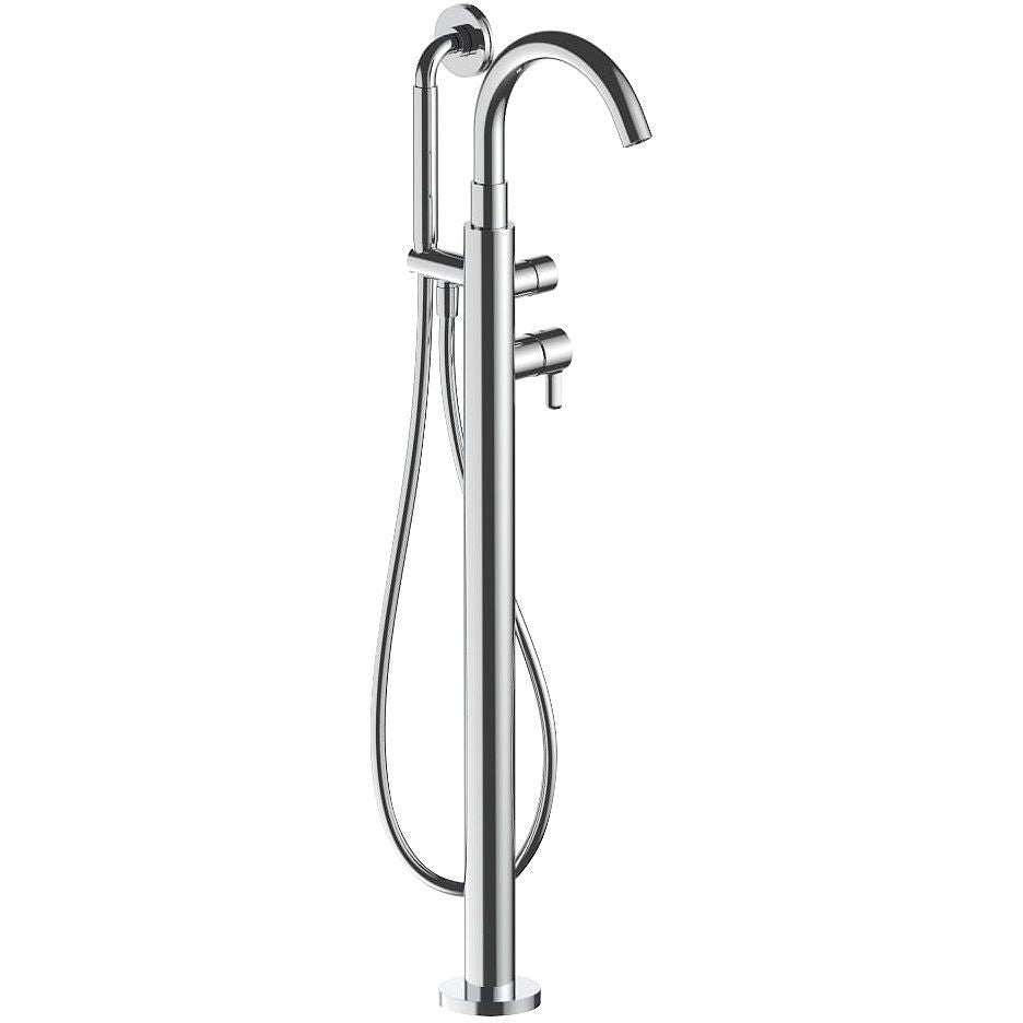 1GREEP Mengkraan bad vrij icona classic fantini+handdouche zonder inbouwdeel chroom