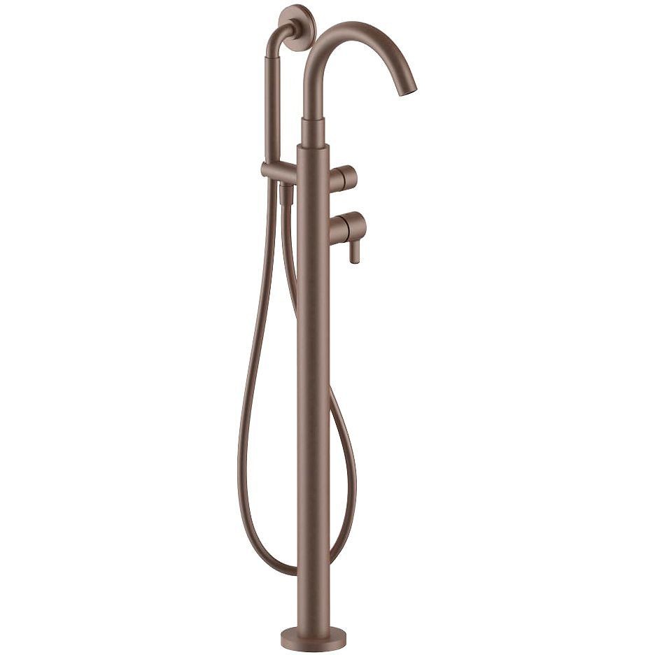 1GREEP Mengkraan bad vrij icona classic fantini+handdouche zonder inbouwdeel mat Copper pvd