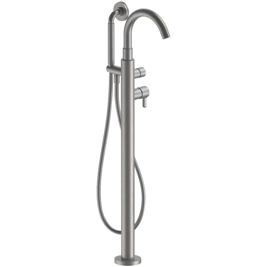 1GREEP Mengkraan bad vrij icona classic fantini+handdouche zonder inbouwdeel raw metal pvd