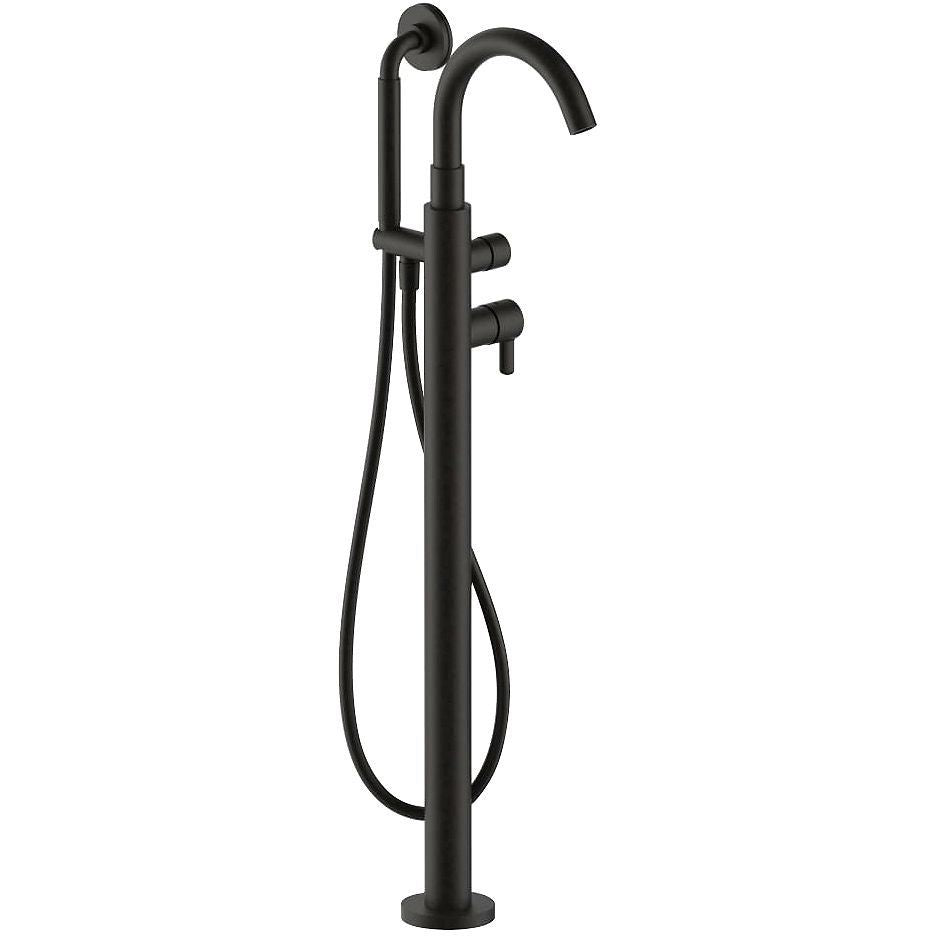 1GREEP MENGKRAAN BAD VRIJ ICONA CLASSIC FANTINI+HANDDOUCHE ZONDER INBOUWDEEL ZWART PVD