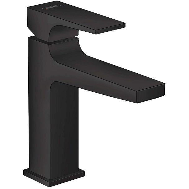 1GREEP MENGKRAAN LAVABO METROPOL 110 HG CLIC-CLAC MAT ZWART
