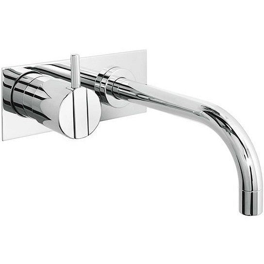 1GREEPSMENGKRAAN LAVABO MUUR VOLA 160MM GREEP LINKS MET AFDEKPLAAT CHROOM