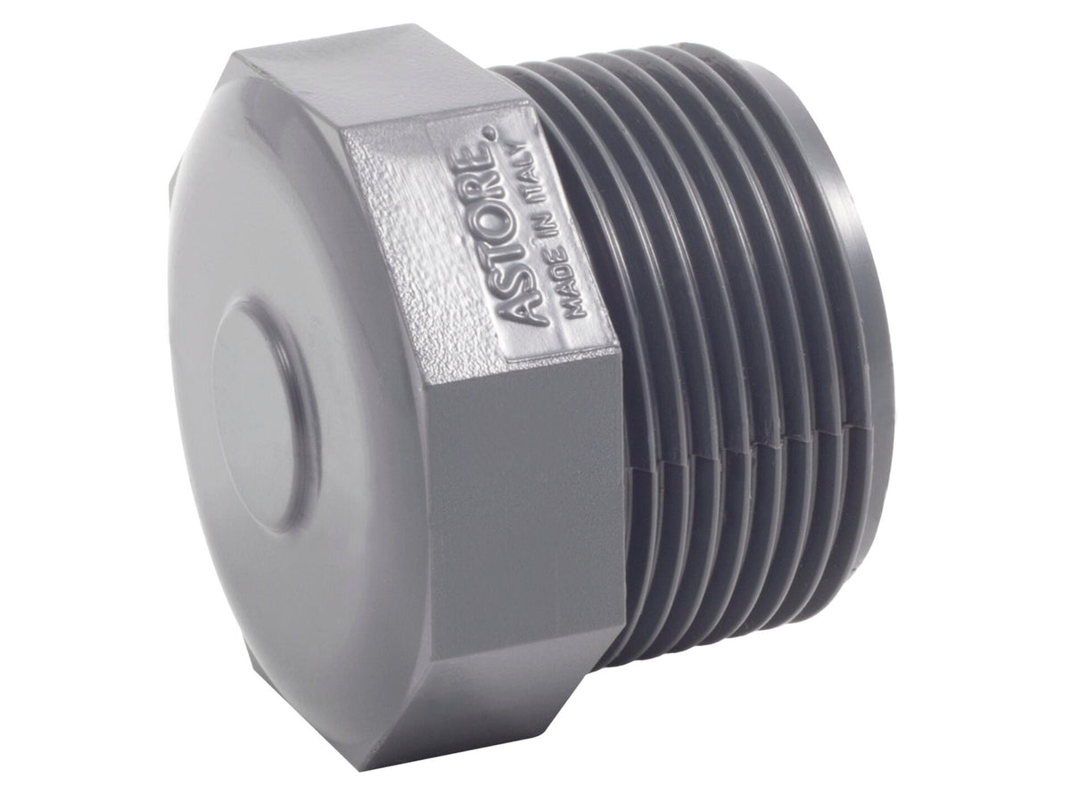 Draadstop PVC 1/2" M, sanitaire buizen — SKU COLOS-542387, EAN 5411175271761