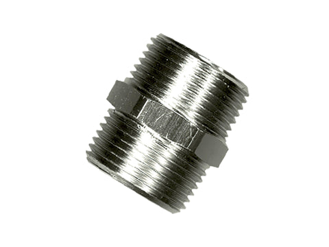 Saninstal Dubbel nippel 1/2" chroom
