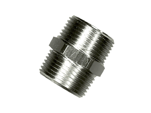 Saninstal Dubbel nippel 1/2" chroom