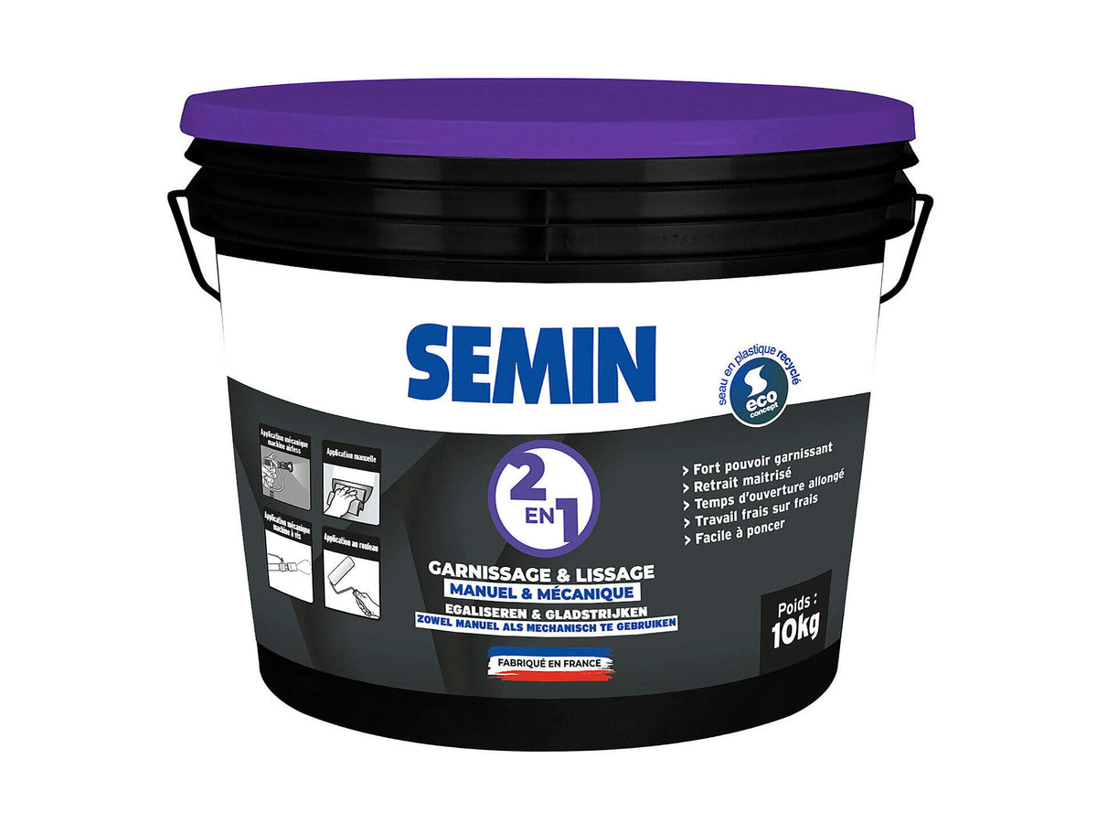 Semin 2-in-1 vul- en afwerkpleister 10kg